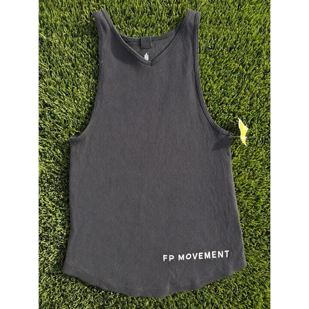 Free People X We the Free Ribbed Tank Top Black Size X Small New